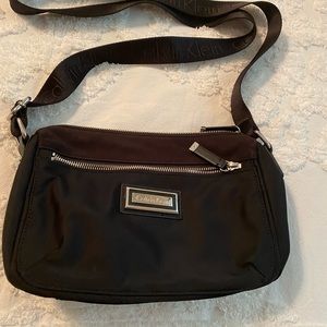 Calvin Klein black neoprene Crossbody